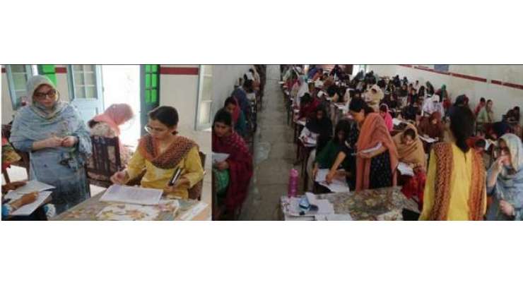 ڈی سی جہلم سیدہ رملہ علی کا گرلز سکول نمبر 1 میں قائم امتحانی مرکز کا دورہ ، امتحانی عمل اور طالبات کے لیے سہولیات کا جائزہ