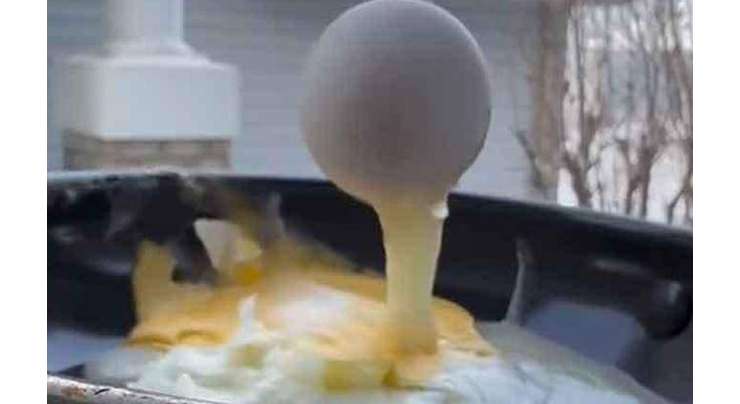 کینیڈا ، فرائی پین میں انڈا تلنے سے قبل ہی جم گیا