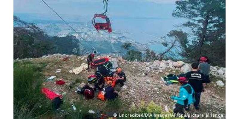 ترکی: کیبل کار حادثے میں پھنسے تمام سیاحوں کو بچا لیا گیا
