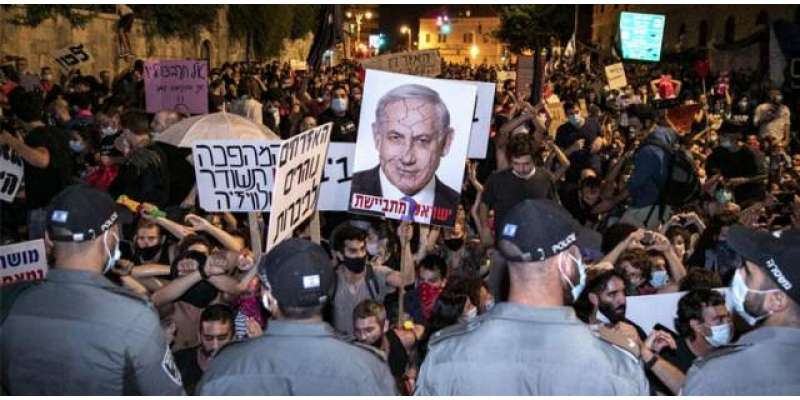 اسرائیل میں نیتن یاہو کے خلاف بھرپور مظاہرے