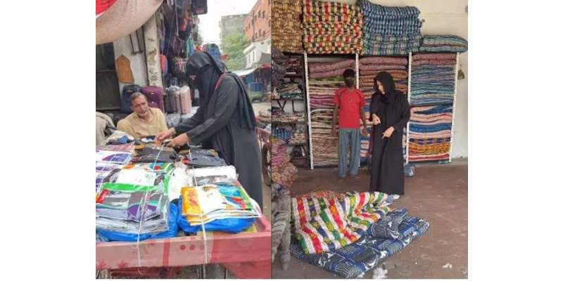 حدیقہ کیانی سیلاب متاثرین کی مدد کیلیے پیش پیش، برقعہ پہن کر خریداری ..