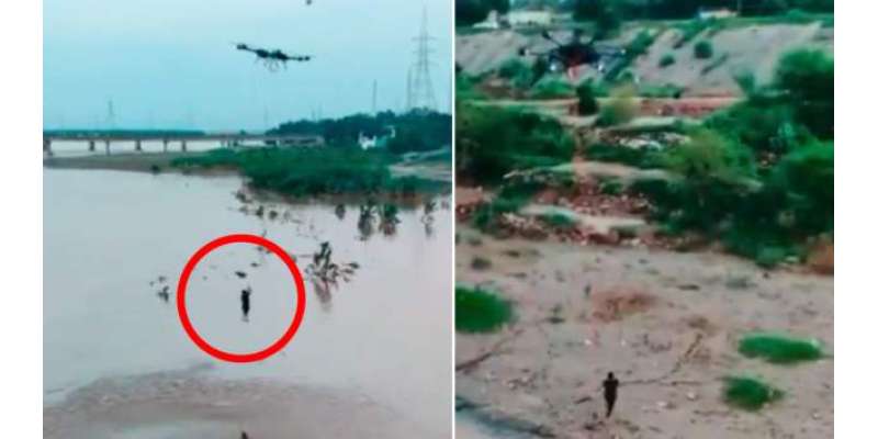 سیلاب زدہ علاقوں میں 200 کلوگرام وزنی شخص یا سامان کو اٹھانے کیلئے ایئرلفٹ ..