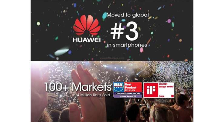 Huawei Is Now Number 3 Smartphone Maker
