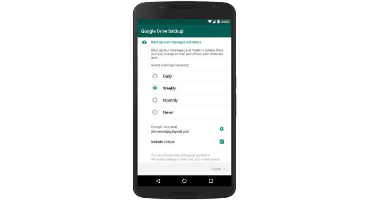 WhatsApp integrates Google Drive to make sure you never lose your data