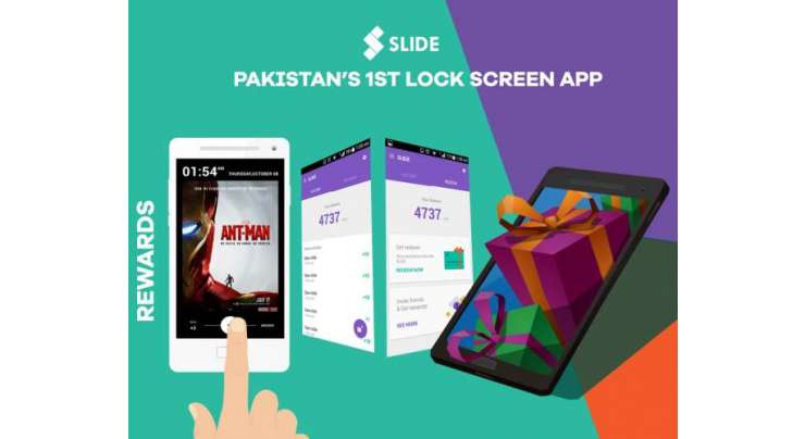 Slide is Pakistan First Rewards Based Lockscreen Android App