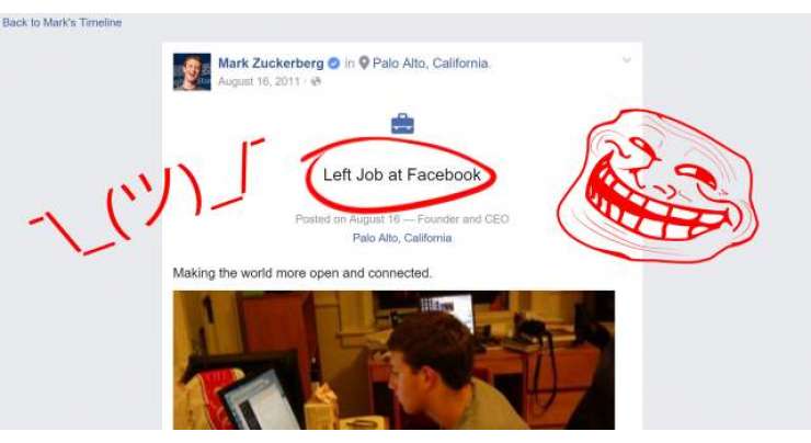 URL Bug Tricks Facebook Into Thinking Mark Zuckerberg Quit His Job