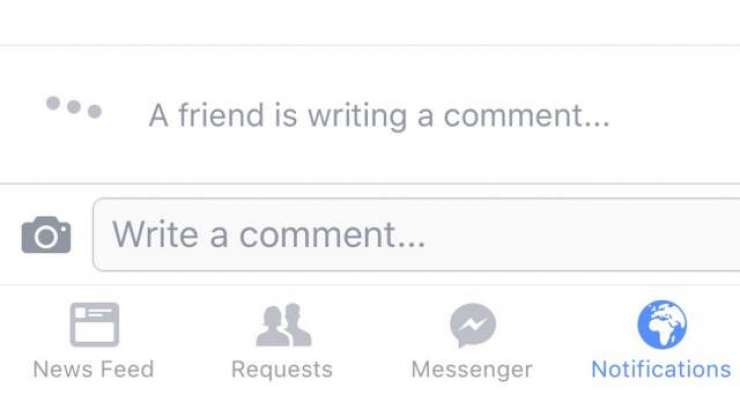 Facebook Tests Real Time Comments Telling Users When A Friend Is Writing