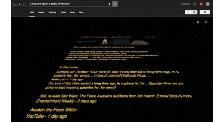 Google Star Wars The Force Awakens Easter Egg