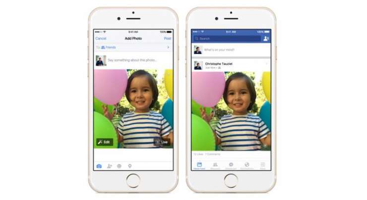 Facebook Now Supports Live Photos For IOS