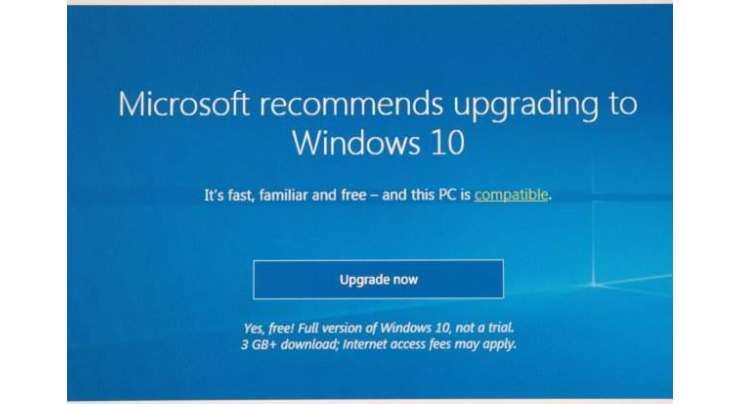 Your PC is about to automatically download and install Windows 10