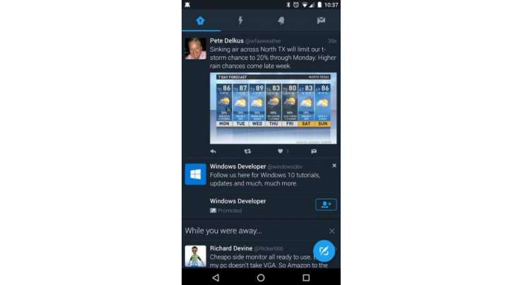 Twitter Testing Night Mode On Its Android Alpha App
