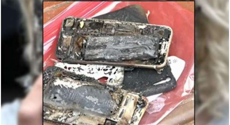 iPhone 7 goes up in flames