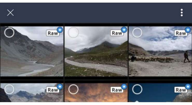 Now Import RAW File Onto Android Lightroom
