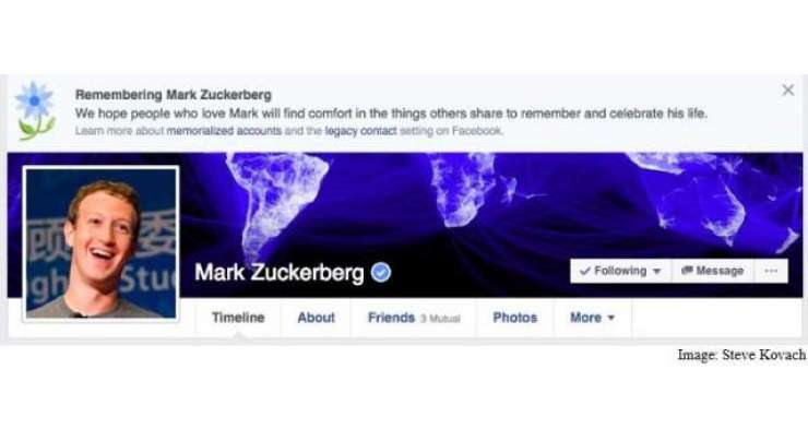 Mark Zuckerberg Mistakenly Declared Dead