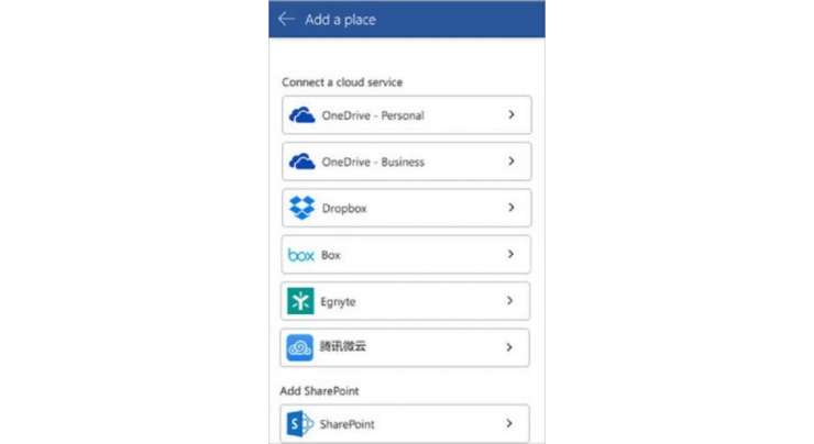 Microsoft new cloud storage options for Office on Android