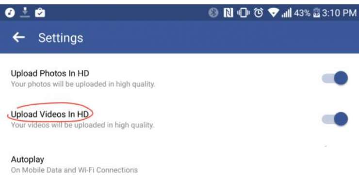 Facebook adds HD video uploads