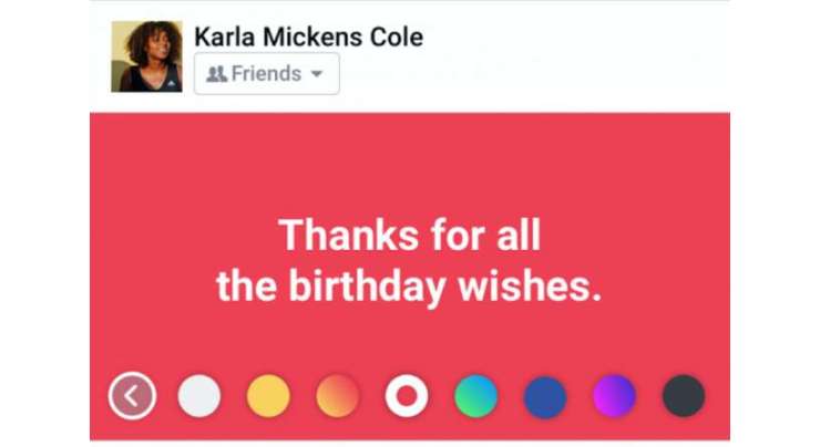 You can now add color to your Facebook posts