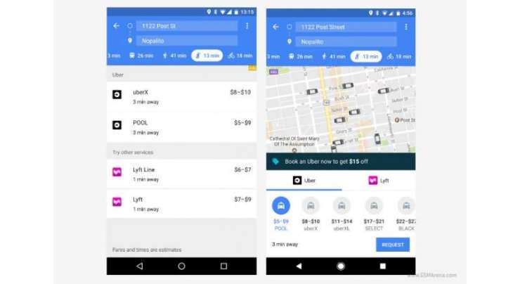 Google Maps lets you book an Uber ride without switching apps