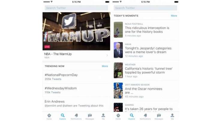 Twitter introduces new Explore tab