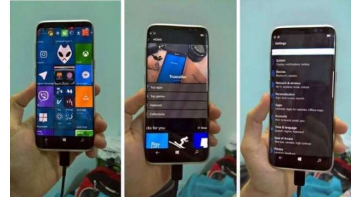 Alleged Galaxy S8 Running Windows 10 Mobile Appears