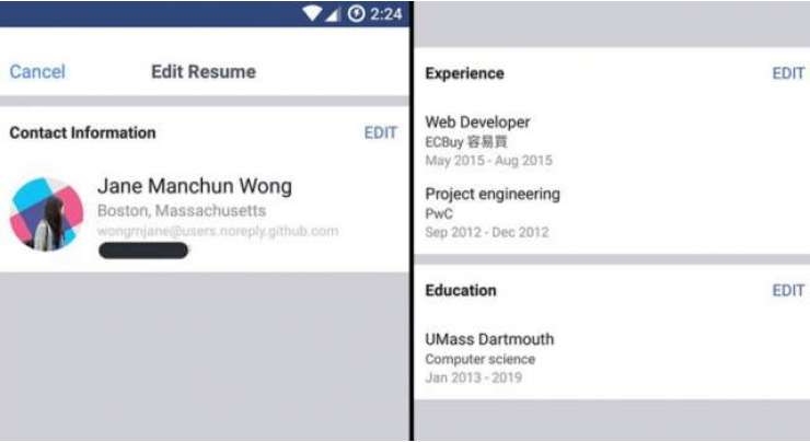 Facebook tests LinkedIn like resumes so you can flaunt work experience
