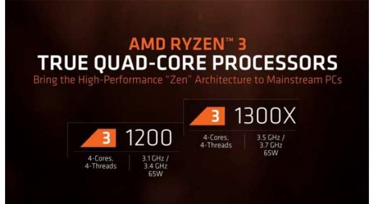 AMD Launches Ryzen 3 Series Of Desktop Processors