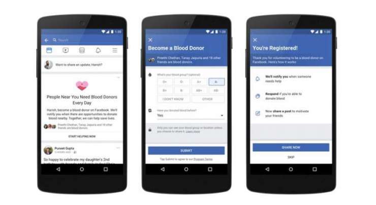 Facebook helps blood donation