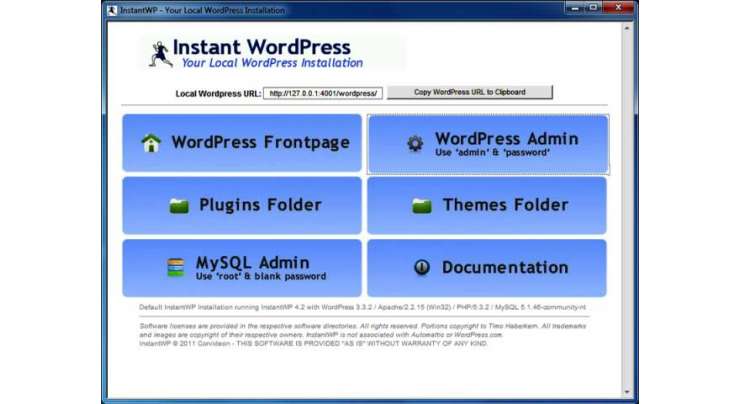 Instant-wordpress