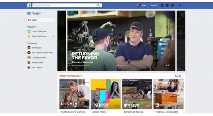 Facebook Takes On YouTube With Watch, Its New Episodic Video Service