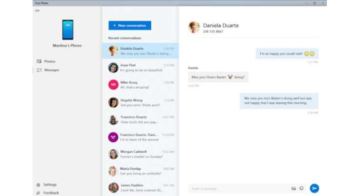 Your Phone Windows app will let you write text messages from your PC