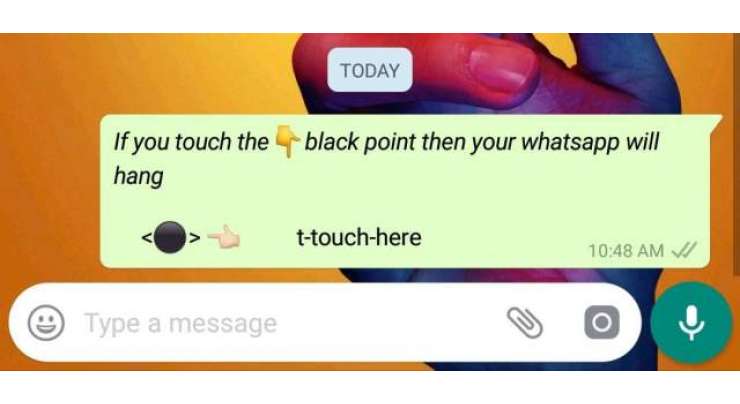 Warning: This message is freezing WhatsApp across the world
