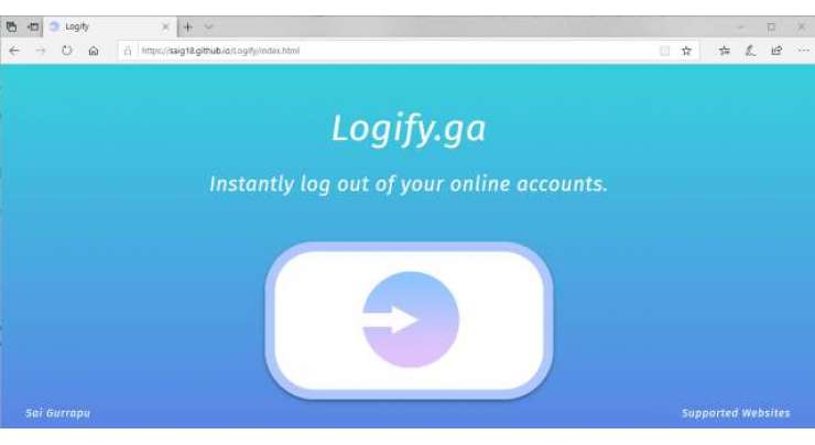 Logify: Log Out Of Internet Services At Once
