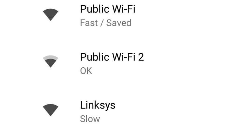 Android 8.1 now shows you how fast public Wi-Fi networks are