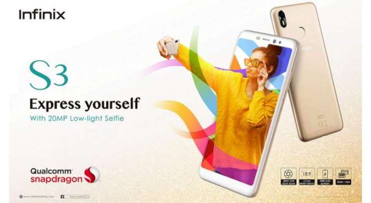 Infinix launches its advanced selfie smartphone S3