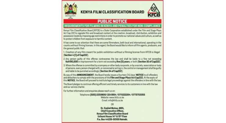 Kenyans will soon need a license to post videos online
