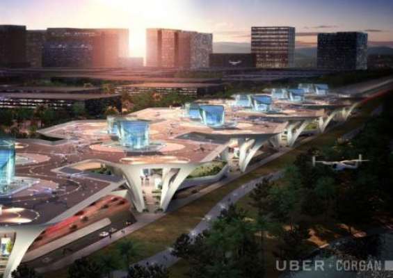 Uber unveils plans to build 'Skyports' for flying taxi service