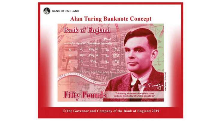 The Bank of England will honor Alan Turing on its new £50 note