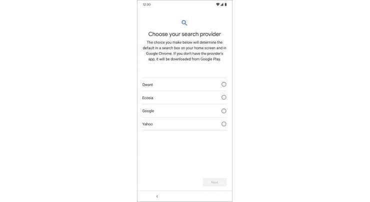Android users in Europe will get to pick their default search provider