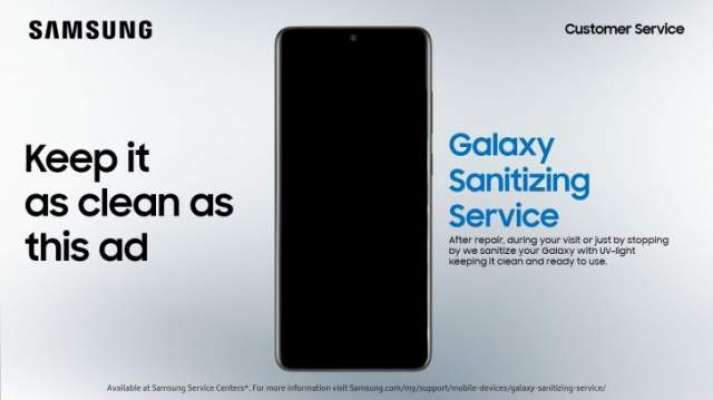 Samsung will sanitize your phone with UV-C light for free, crafts special cases with recycled materials